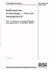 Photo of ISO20000-3 (ISO 20000-3) Guidance on Scope Definition